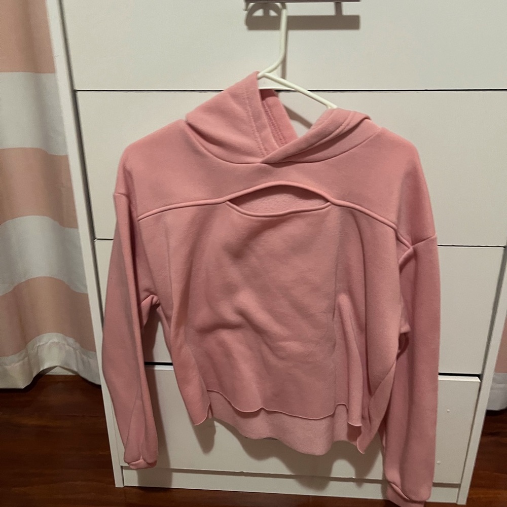 Pink cropped sweater
